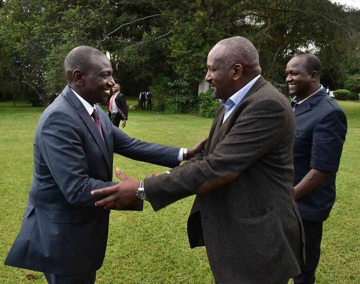 Deputy President William Ruto arrives at Kabarnet Gardens to condole with Mzee Moi's family on Tuesday, February 4