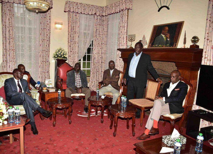 Deputy President Wiliam Ruto visits retired President Daniel arap Moi's family after the latter passed away on Tuesday, February 4