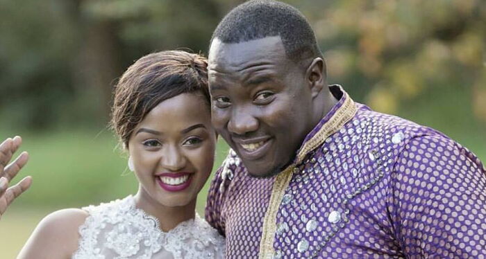 Citizen TV anchor Willis Raburu and wife Marya Prude in May 2017
