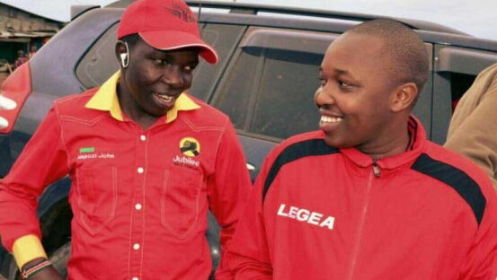 John Mapozi (left) and Sammy Gitau victims of chopper crash at Lake Nakuru