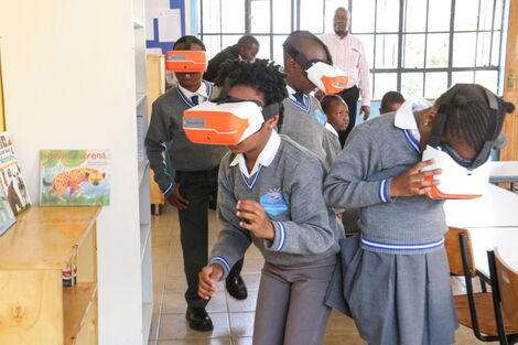 Learners from Diamond Junior School in Nairobi 