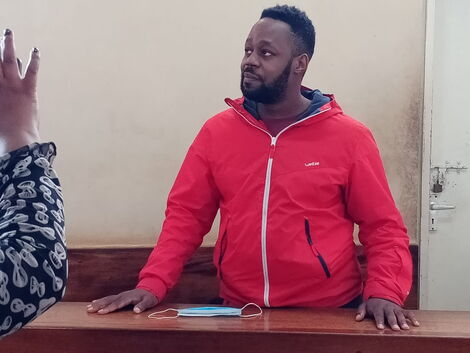 Blogger Edgar Obare at Kiambu Law Courts on Monday, August 3, 2020