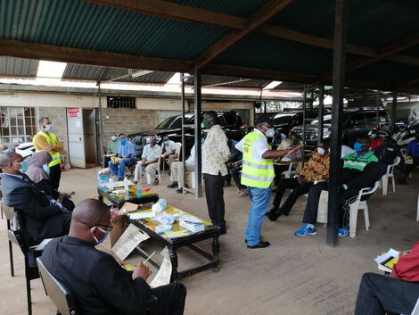 Presidential Escort Unit team were trained on Covid-19 at the Presidential Escort Unit, Highridge Camp, Phase 1 within Westlands, Nairobi on June 12, 2020