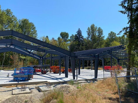 The Kenya Community International Church (KCIC) during its early stages of construction in Seattle City, Washington state in the USA.
