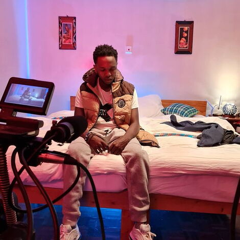Actor Malik Lemuel, popularly known as Govi, during a past film shoot