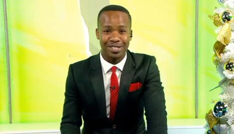 File image of former Switch TV news anchor Robert Ouma.