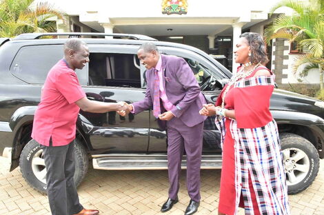 DP William Ruto meets with Rev Daniel Lotuno on Tuesday, May 4