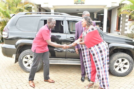 DP William Ruto gifts Rev Daniel Lotuno a brand new Toyota Land Cruiser Prado on Tuesday, May 4