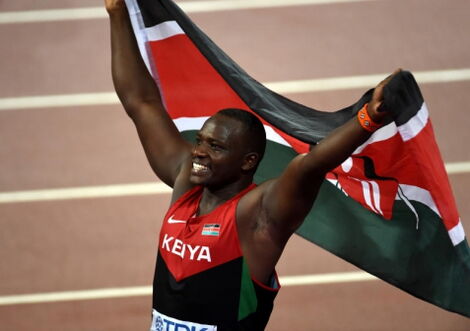 2016 Rio Olympic Games javelin silver medallist Julius Yego.