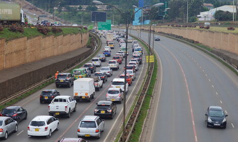 A section of the Thika Superhighway at Allsops