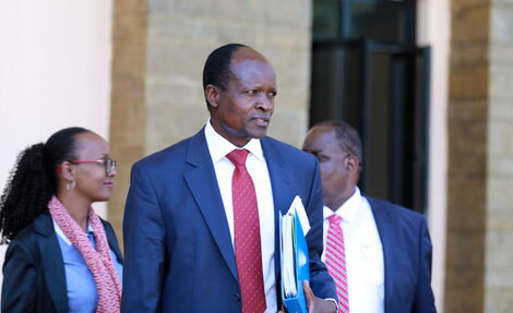 Migori Governor Okoth Obado at Kenya School of Government (KSG), Lower Kabete in Kiambu During a Consultative Devolution meeting