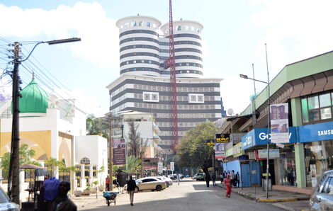 The Nation Centre building in Nairobi's Kimathi Street where the Nation Media Group offices are located.