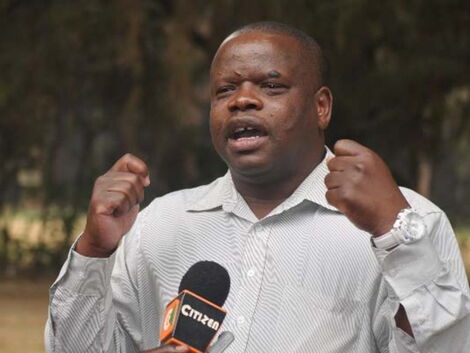 Shinyalu MP Justus Kizito at a past press briefing.