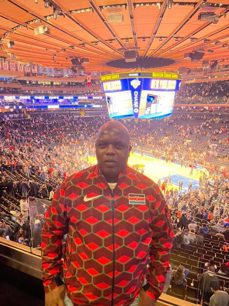 Elias Makori at the iconic Madison Square Garden on November 9.