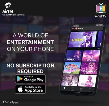 A promotional picture of the new Airtel TV app