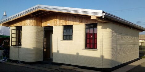 Tree No. 0, Kenya's first 3D printed house located in the Athi River