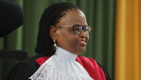 CJ Martha Koome hearing petitions at the Supreme court on August 31, 2022