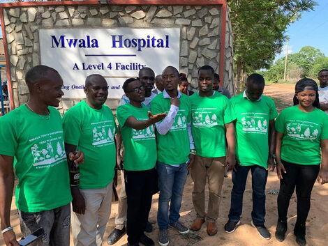 Volunteers at Mwala Level 4 Hospital in Machakos County
