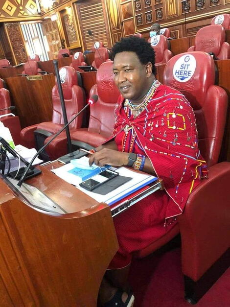 Narok Senator Ledama Ole Kina in the Senate on November 10, 2020