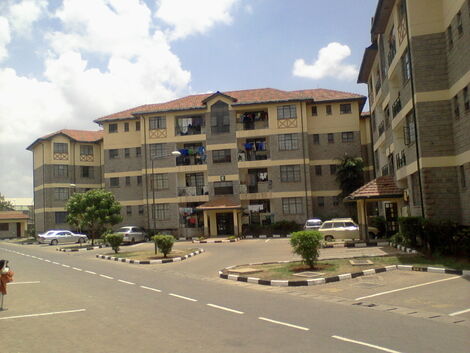 Un bloc d'appartements à Nairobi.