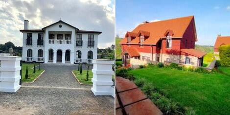 A collage of two mansions in Tigoni Kiambu County