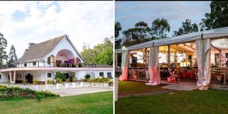 A collage of Betty Kyallo's restaurant, The Summer House, in Karen