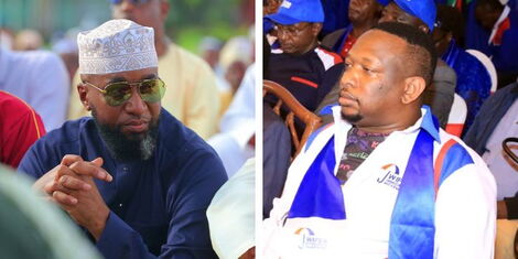 A collage of Governor Ali Hassan Joho and Mike Mbuvi Sonko