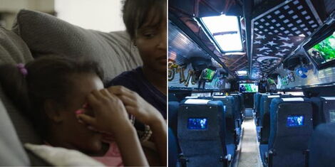 A collage of a parent covering a child's eyes and the inside of a Nairobi matatu..jpg
