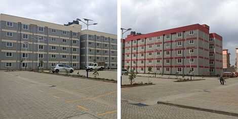 A collage of houses in the Kings Serenity affordable houses project in Kajiado.jpg