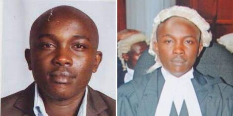 A collage of the late lawyer Willie Kimani