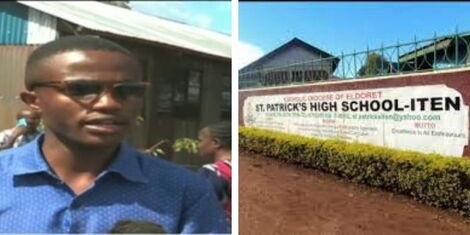A collage of top KCSE performer Anthony Njuguna Muhoroand St Patrick's High School, Iten..jpg (4