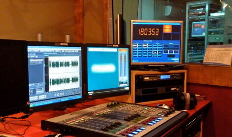 A file image of a radio studio