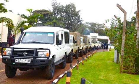 A fleet of vehicles rehabilitated by DCI at a cost of Ksh9.4 million