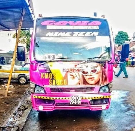 A matatu pictured in Nairobi, Kenya.