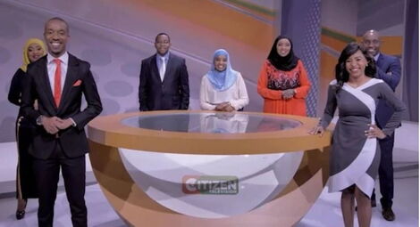 A section of Citizen TV anchors