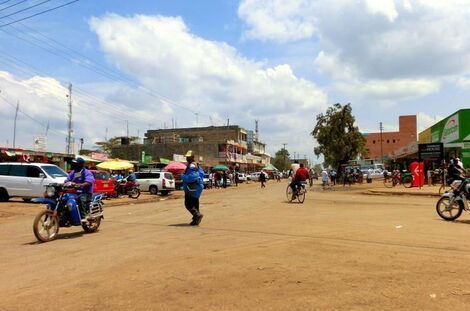A section of Gilgil Town in Nakuru County.