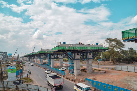 A section of the Nairobi Expressway along Mombasa Road