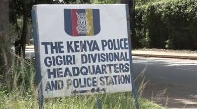 A signpost showing Gigiri Police Station