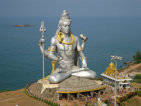 A statue of Hindu Lord Shiva.