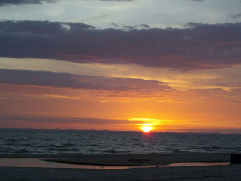 A sunset on the beaches of Eliye Springs in Turkana County