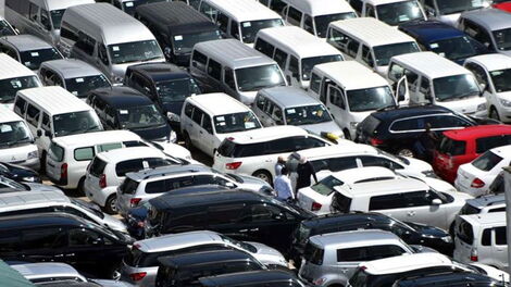 Used cars yard.