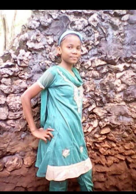 A young Mwanasha Johari