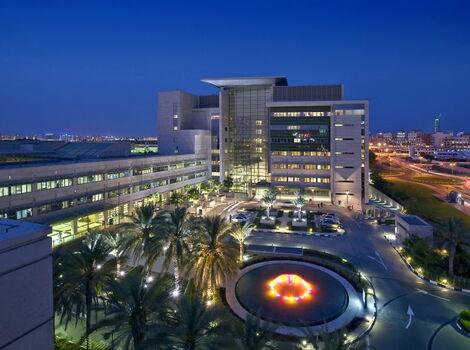 Aerial View of American Hospital Dubai