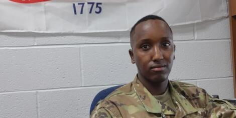 Abdimaik Hashi Kenyan refugee who works for the US military