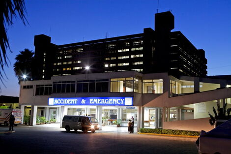Accident and emergency entrance at Kenyatta National Hospital.