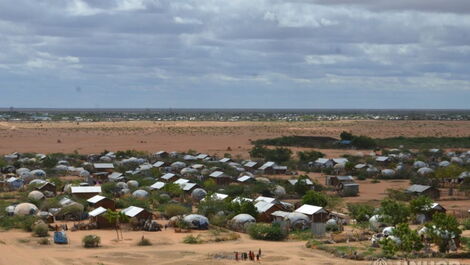 Aerial view of Ifo 2 Camp, Dadaab
