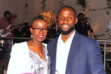 African Uncensored founder John Allan Namu (right) and his wife Sheena Makena