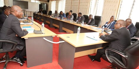 Agriculture Cabinet Secretary Mithika Linturi addressing the the Council of Governors Agriculture Committeeon Monday, November 28, 2022. 