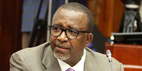 Agriculture Cabinet Secretary Franklin Mithika Linturi appearing for vetting at the National Assembly Friday, October 21, 2022