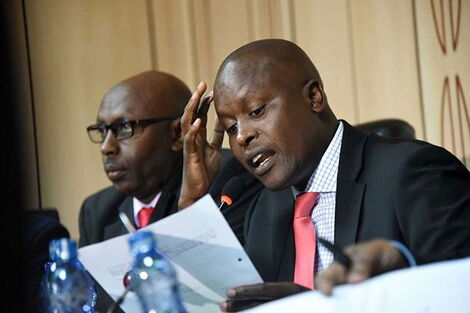 Kieni MP Kanini Kega speaks during a session in Parliament on July 25, 2018.